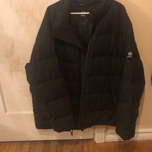 Wool puffer jacket